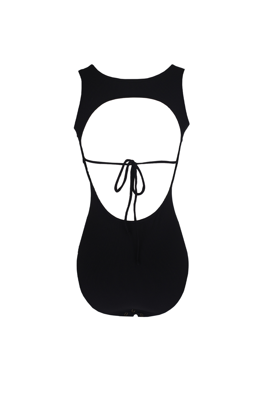 SWELLY バックオープンタンクワンピース水着 BLACKMOON 大人シンプル