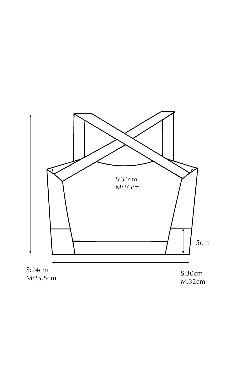 Back Cross Top MILK - SWELLY