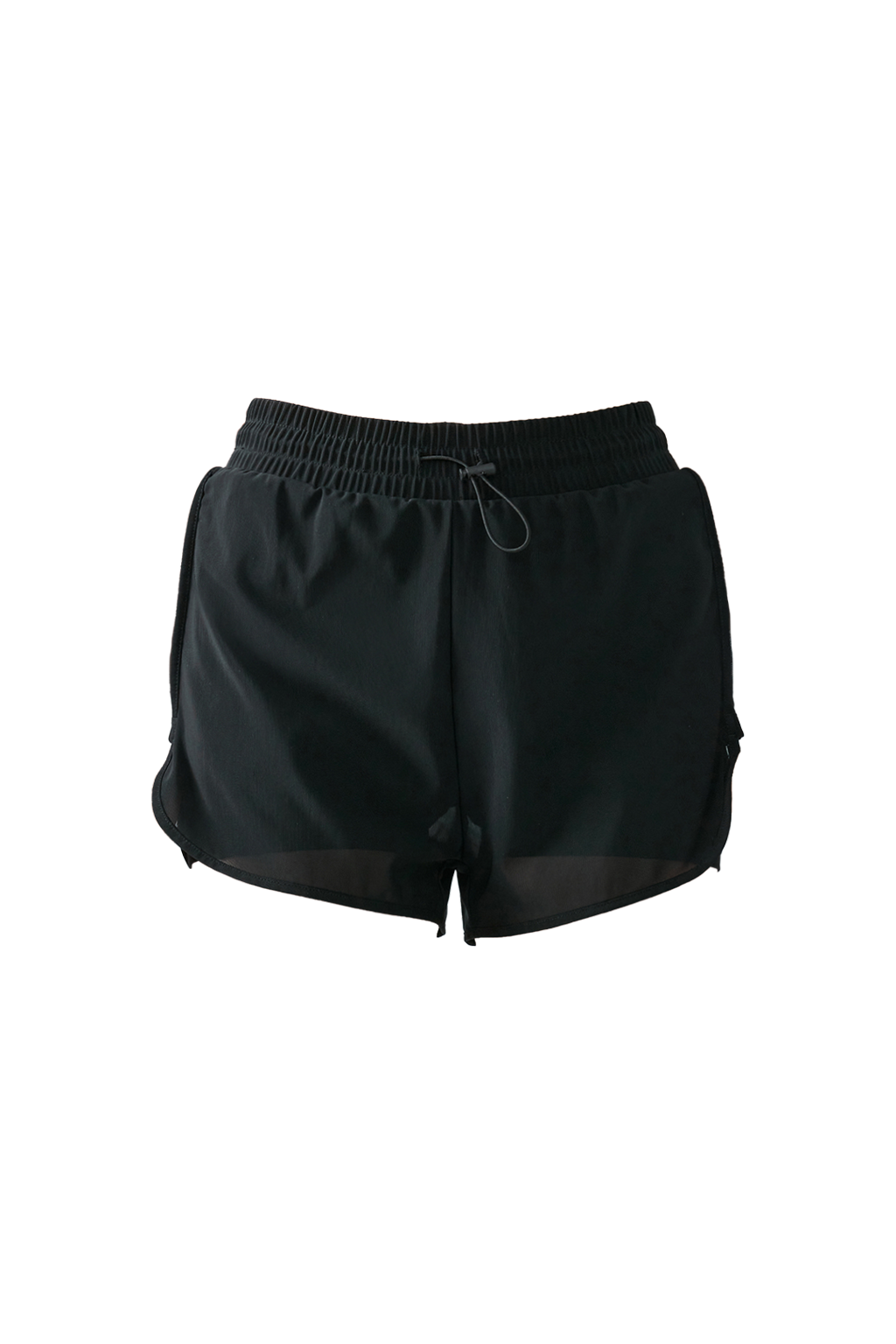 Layered Mesh Shorts BLACK - SWELLY