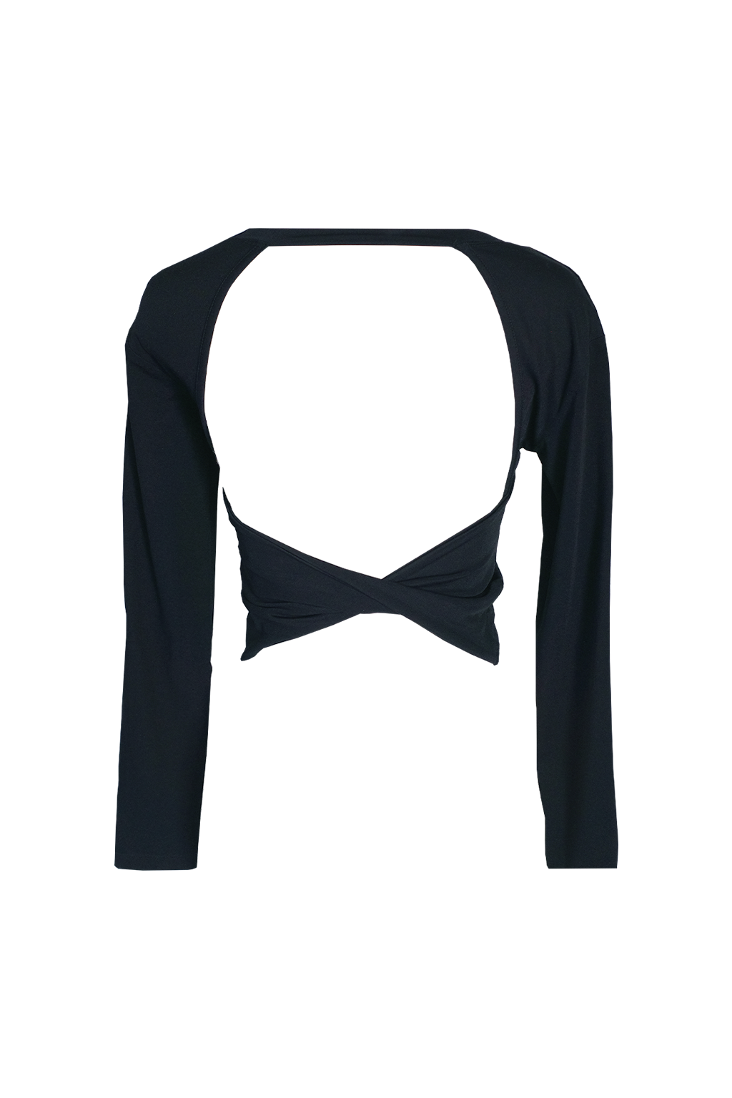 Back Twist Longsleeve BLACK - SWELLY