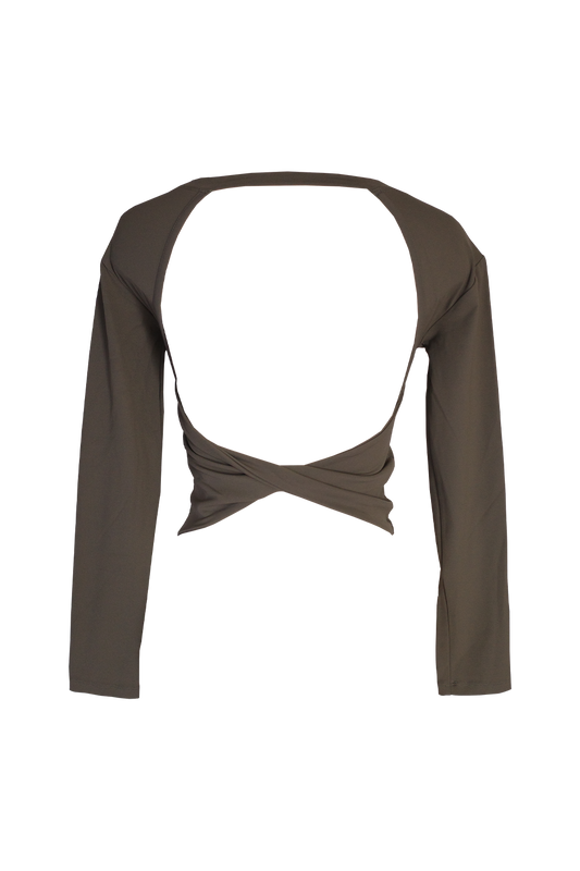 Back Twist Longsleeve OLIVE - SWELLY