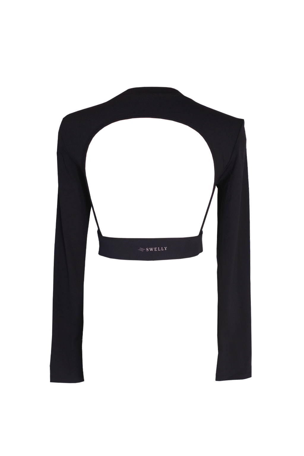 Back Open Longsleeve BLACK - SWELLY