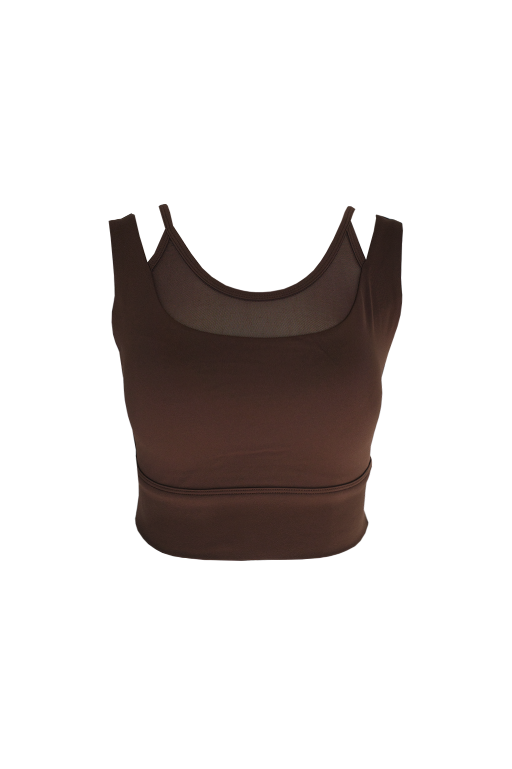 Strap Mesh Top KAKAO - SWELLY