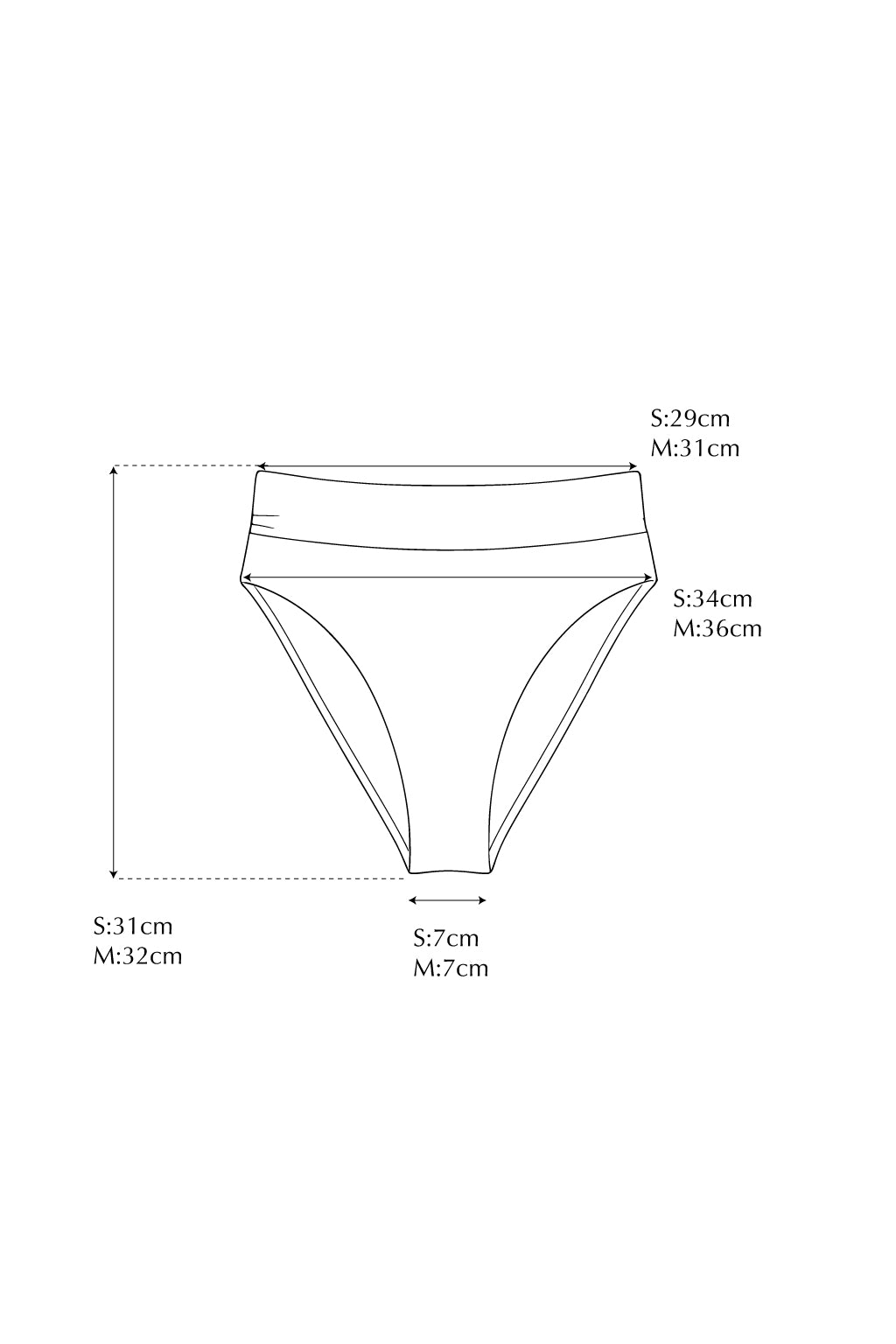 Highwaist Basic Bottom BLACKMOON
