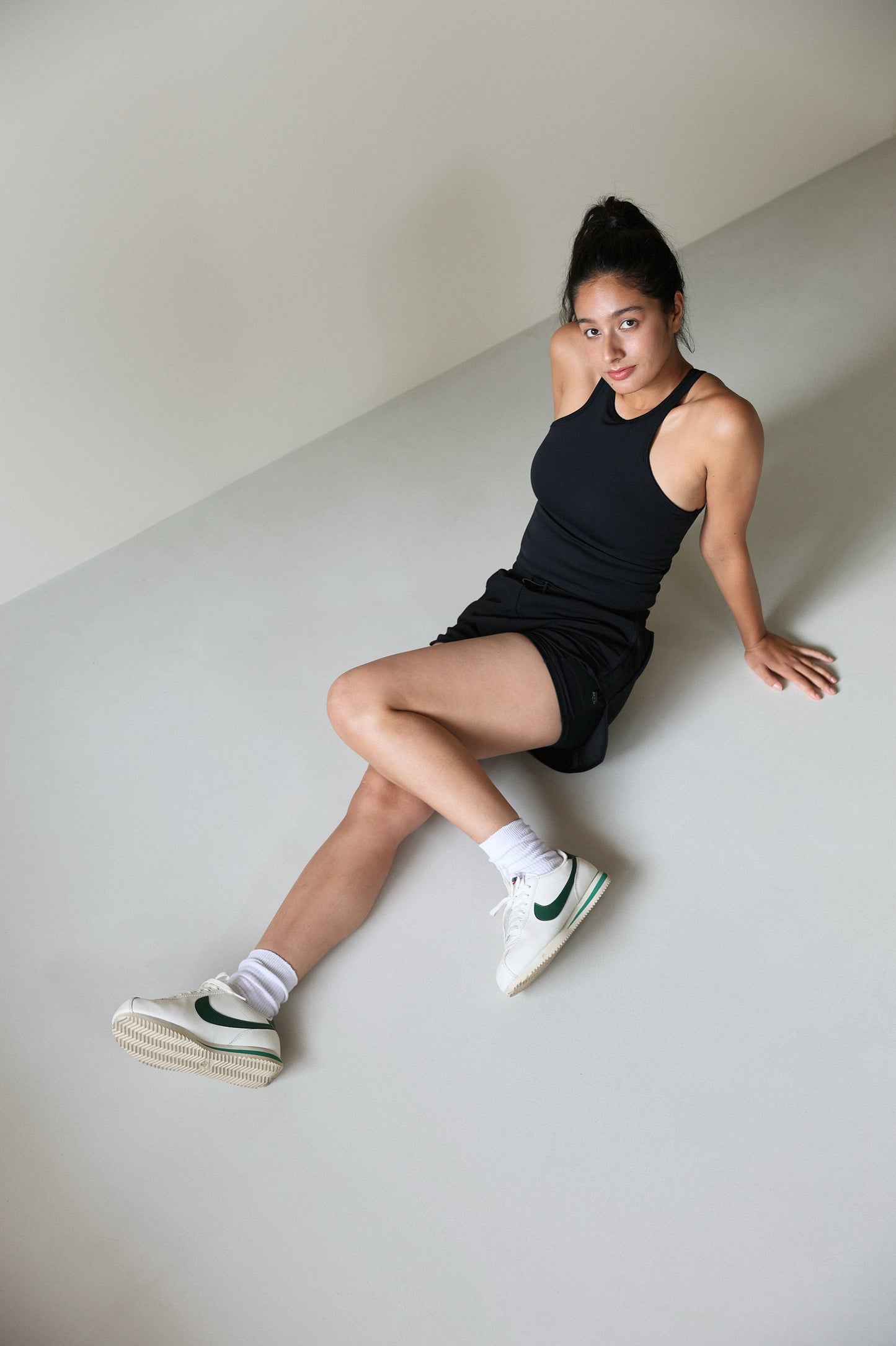 Layered Mesh Shorts BLACK - SWELLY