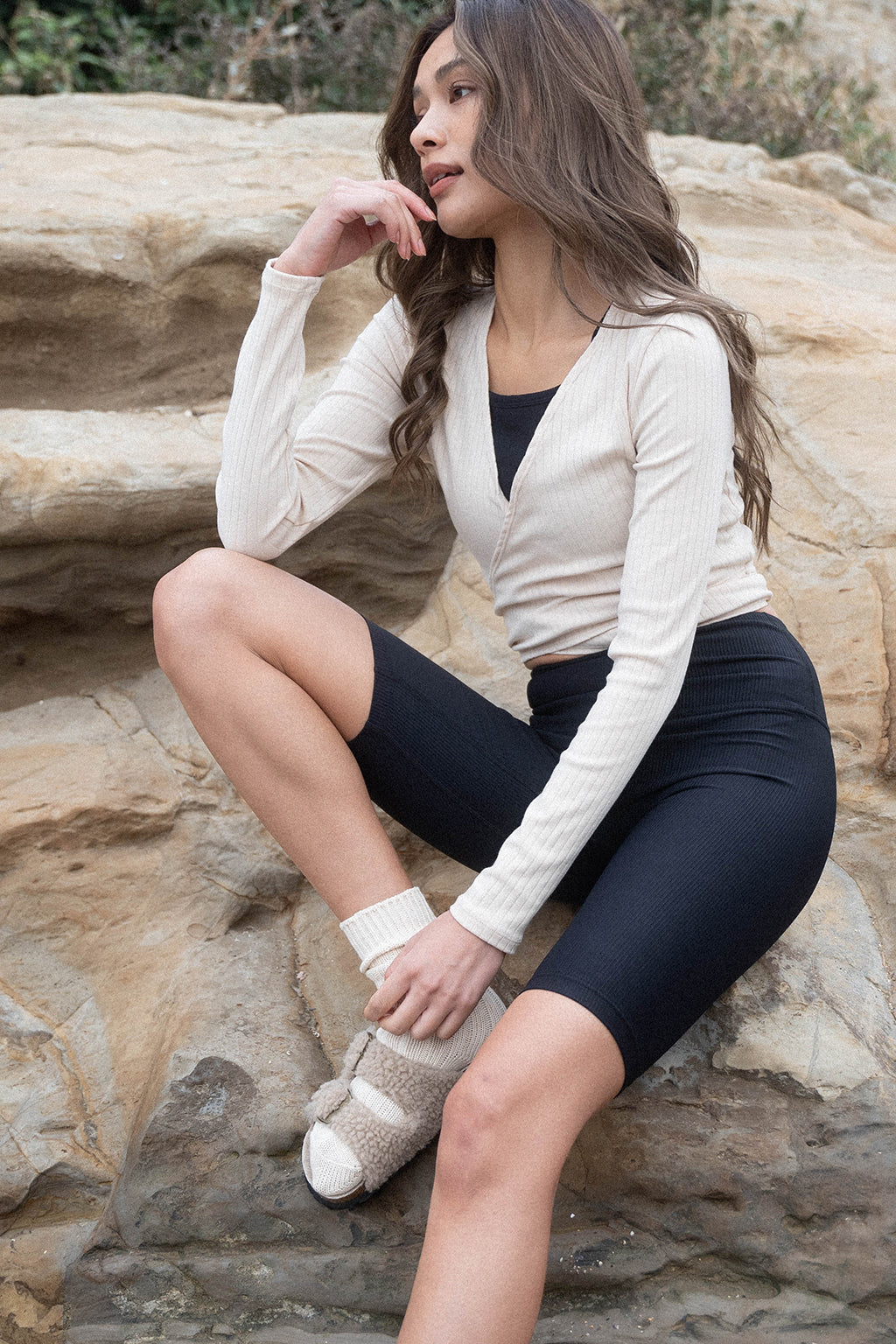 Rib Biker Bottom BLACK - SWELLY ONLINE STORE