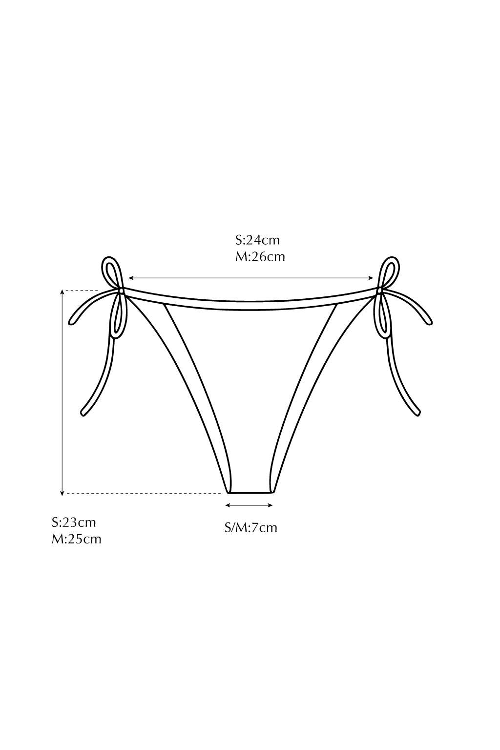 2Way High Leg Bottom CHOCO DOT - SWELLY