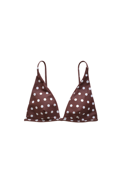 SWELLY トライアングルトップドット三角ビキニ CHOCO DOT 大人シンプル SWELLY トライアングルトップドット三角ビキニ CHOCO DOT 大人シンプル