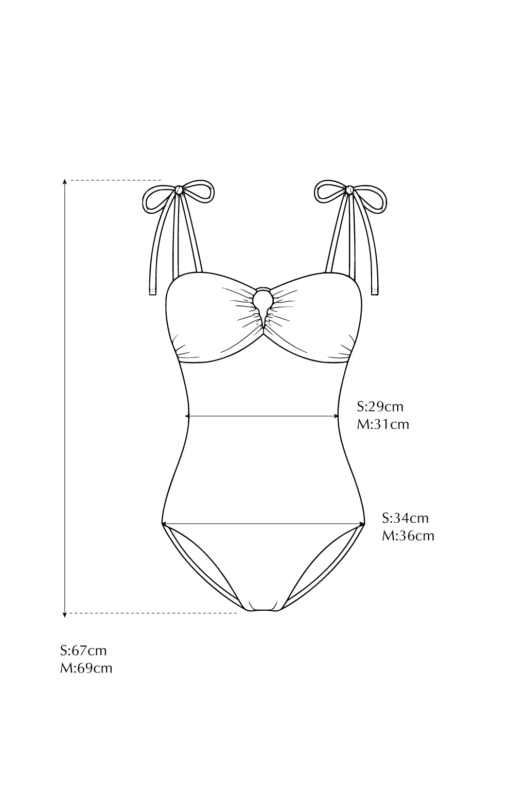 Bare Ribbon Onepiece RETRO CHECK