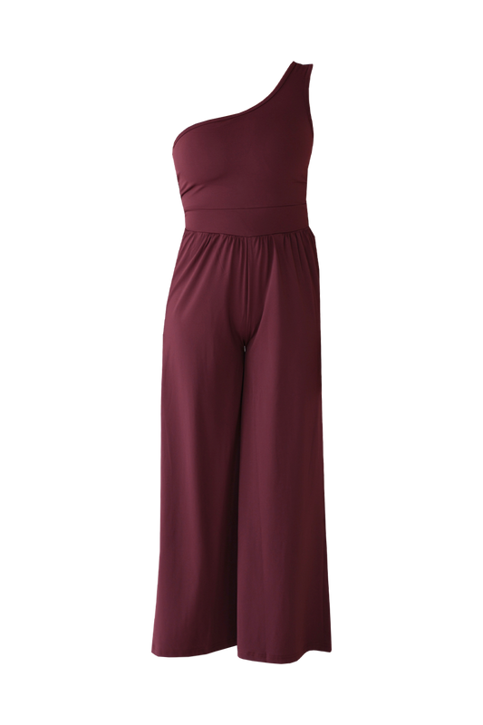 Oneshoulder All-in-one WINERED - SWELLY
