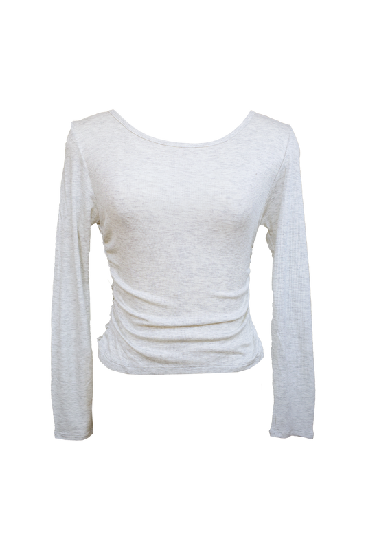 Smooth Gather Longsleeve CLOUD