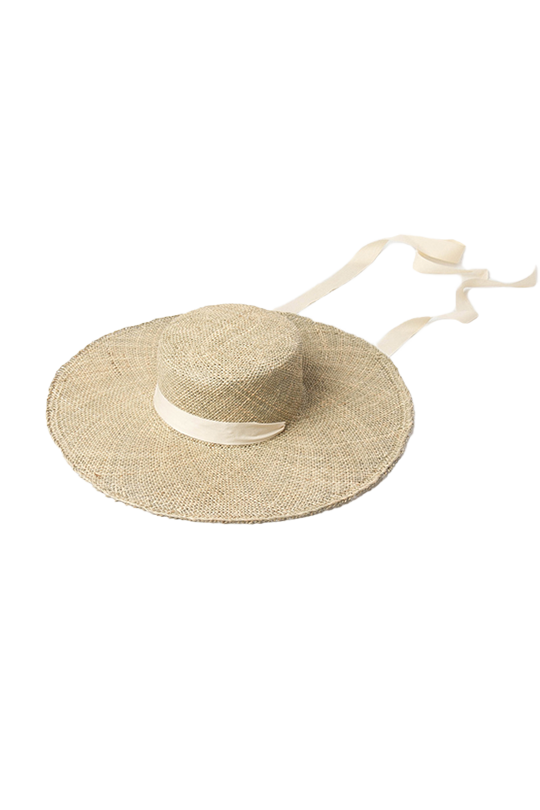 Ribbon Straw Hat - SWELLY ONLINE STORE