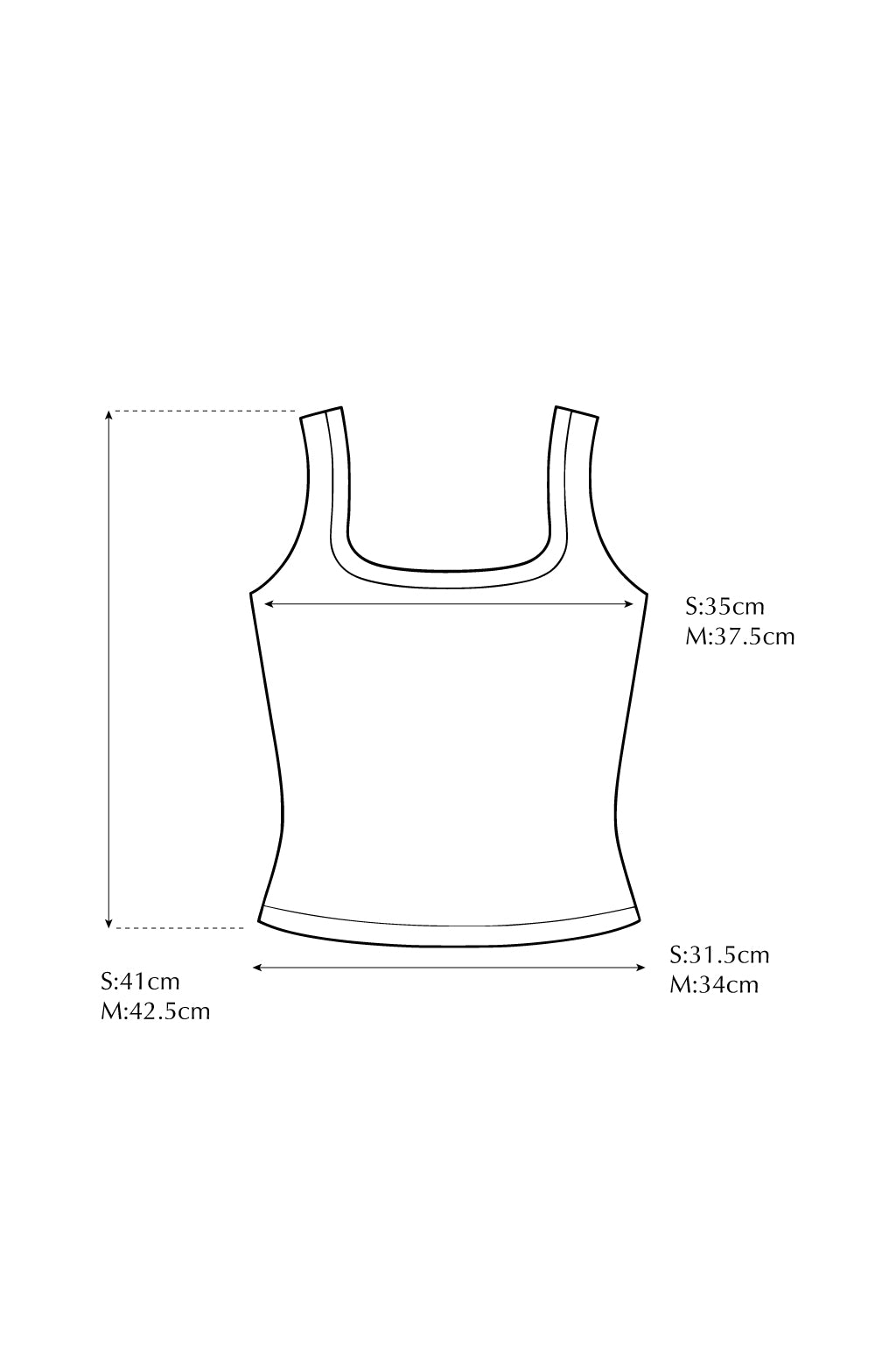 Stitch Square Neck Top MILK