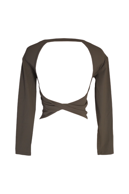 Back Twist Longsleeve OLIVE - SWELLY