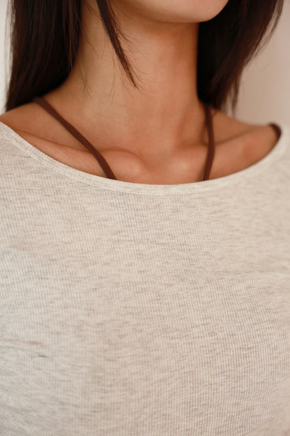 Smooth Gather Longsleeve CLOUD