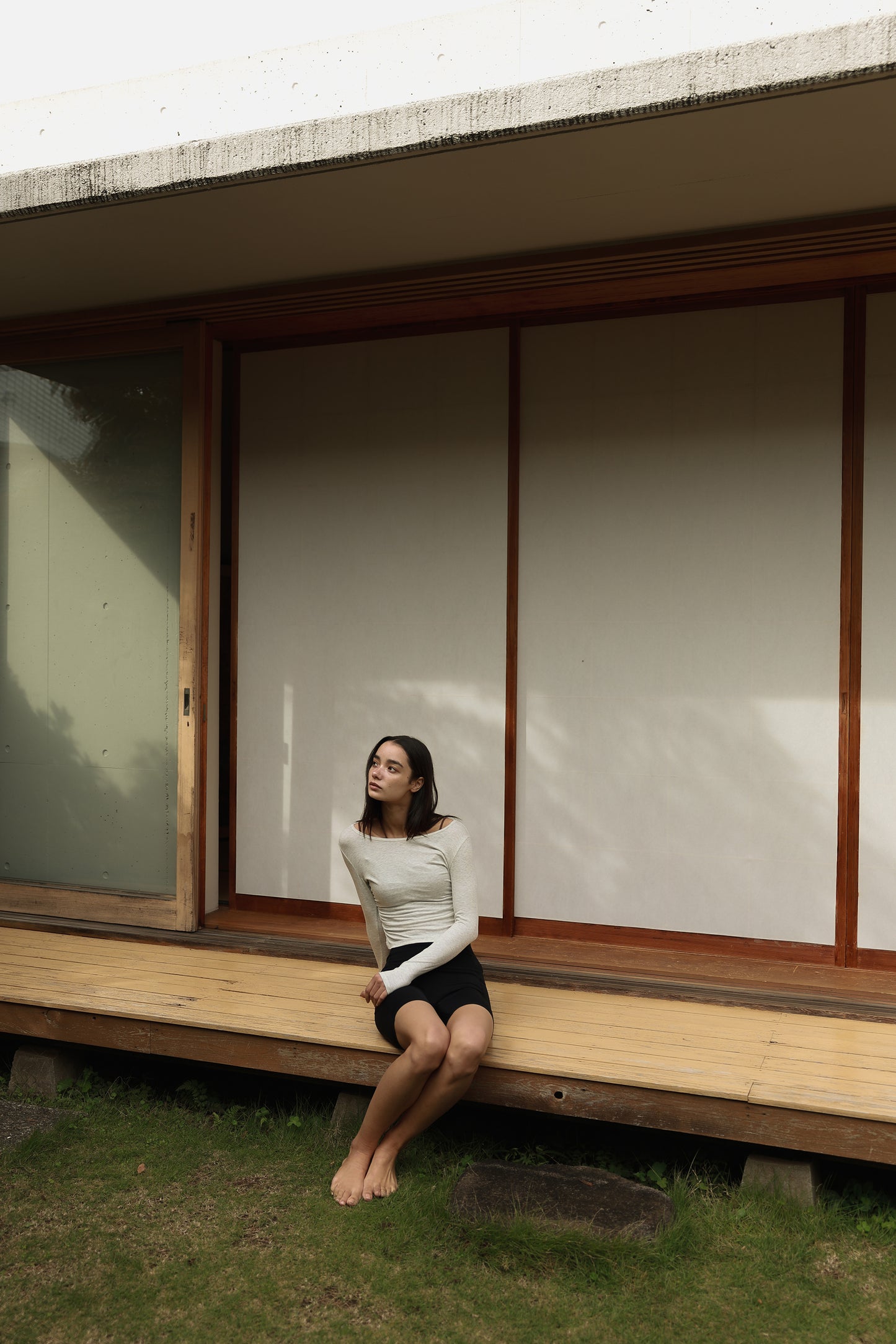 Smooth Gather Longsleeve CLOUD