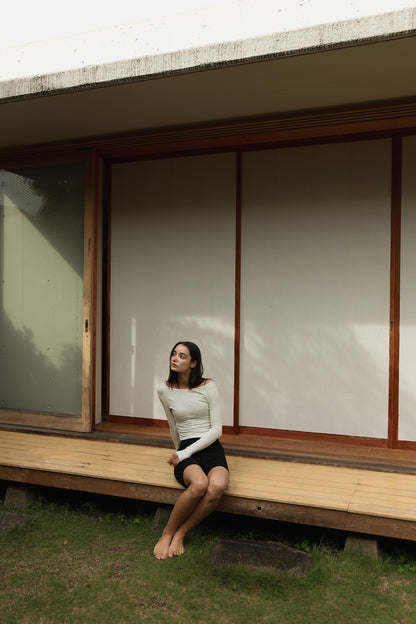 Smooth Gather Longsleeve CLOUD