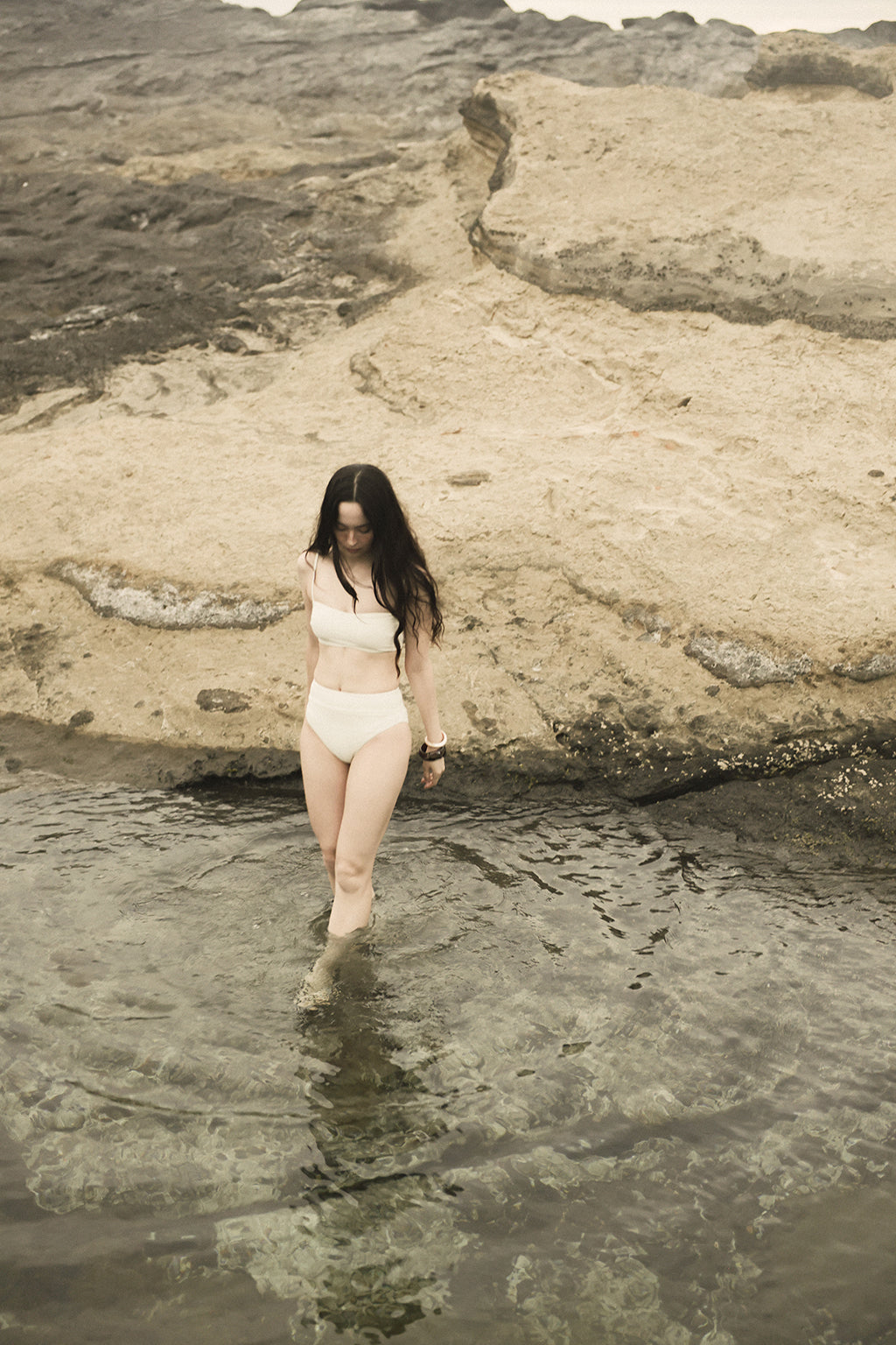 Bandeau Cross Top SEASHELL