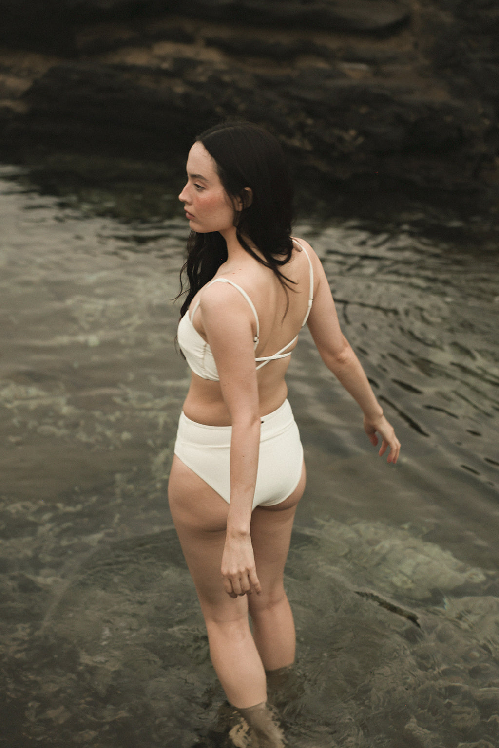 Highwaist Basic Bottom SEASHELL