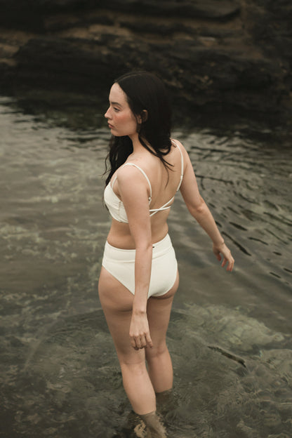 Bandeau Cross Top SEASHELL