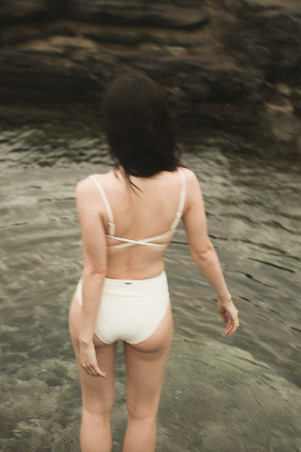 Bandeau Cross Top SEASHELL