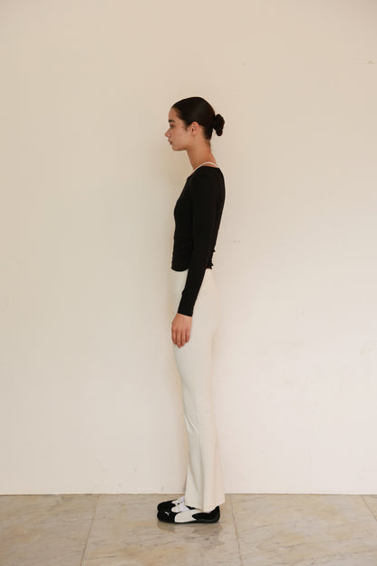 Smooth Gather Longsleeve BLACK