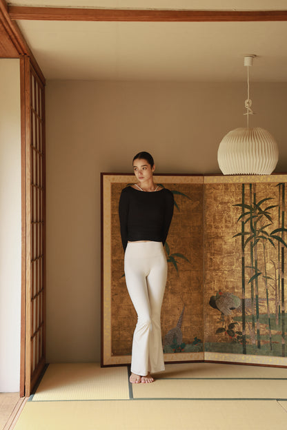 Smooth Gather Longsleeve BLACK