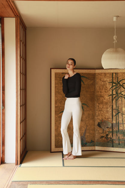 Smooth Gather Longsleeve BLACK