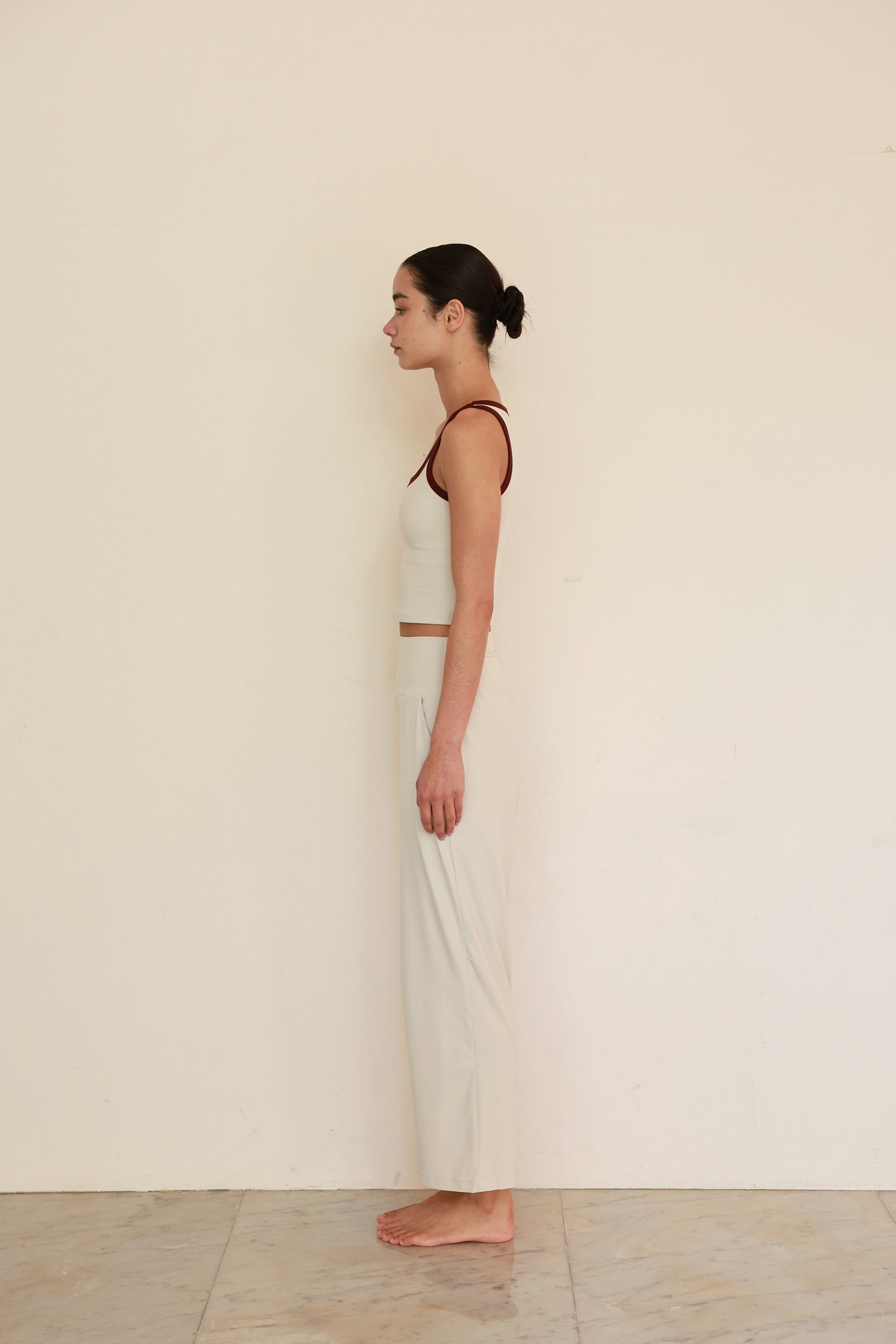 Stitch Square Neck Top MILK