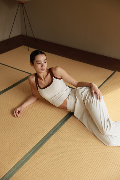 Stitch Square Neck Top MILK