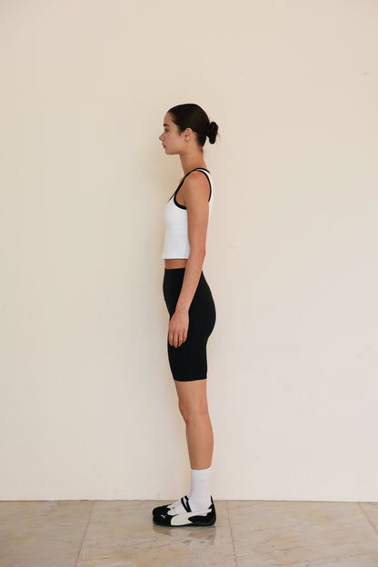 Stitch Square Neck Top SNOW