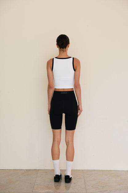 Stitch Square Neck Top SNOW