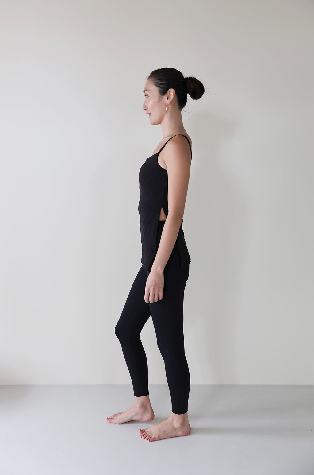 Strap Asymmetry Camisole BLACK - SWELLY