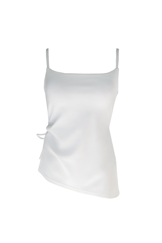 Strap Asymmetry Camisole SNOW - SWELLY