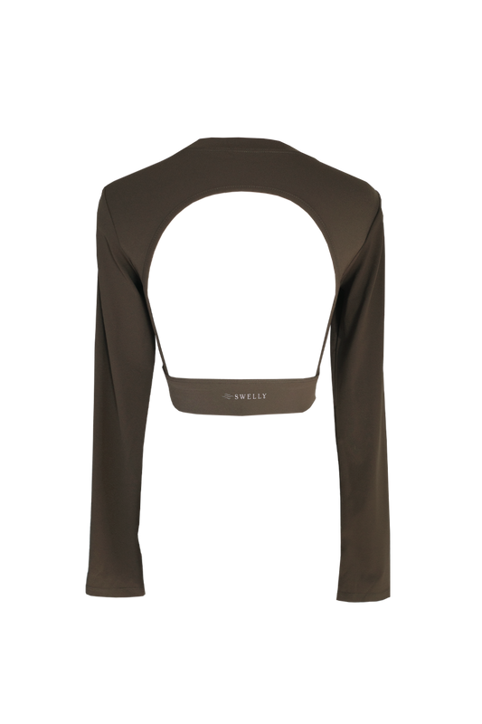 Back Open Longsleeve OLIVE - SWELLY