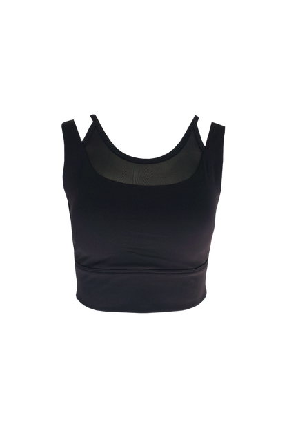 Strap Mesh Top BLACK - SWELLY