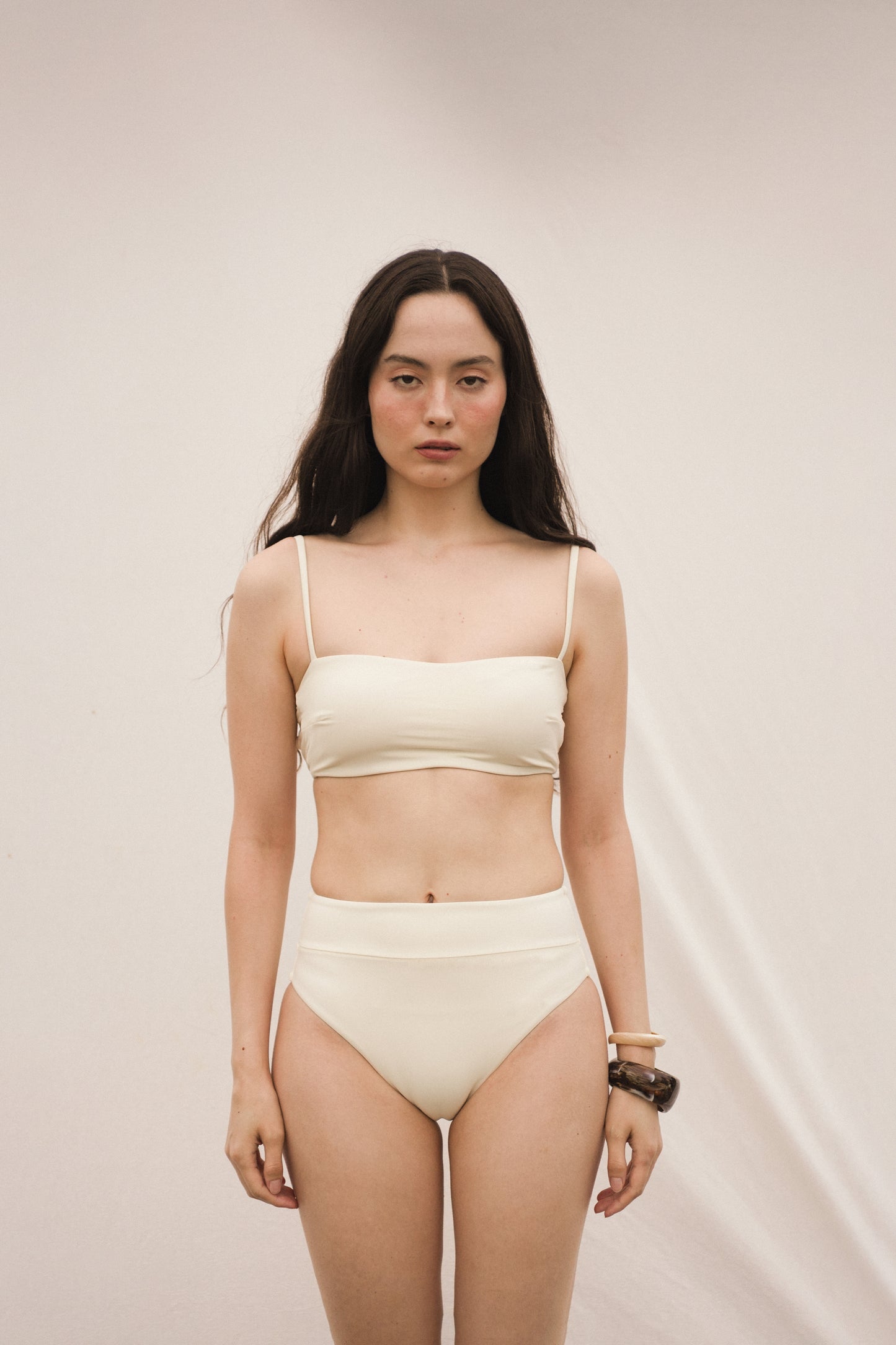 Highwaist Basic Bottom SEASHELL - SWELLY
