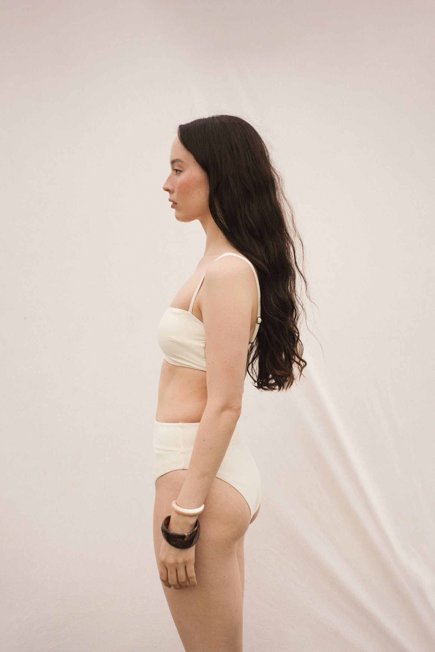 Highwaist Basic Bottom SEASHELL - SWELLY