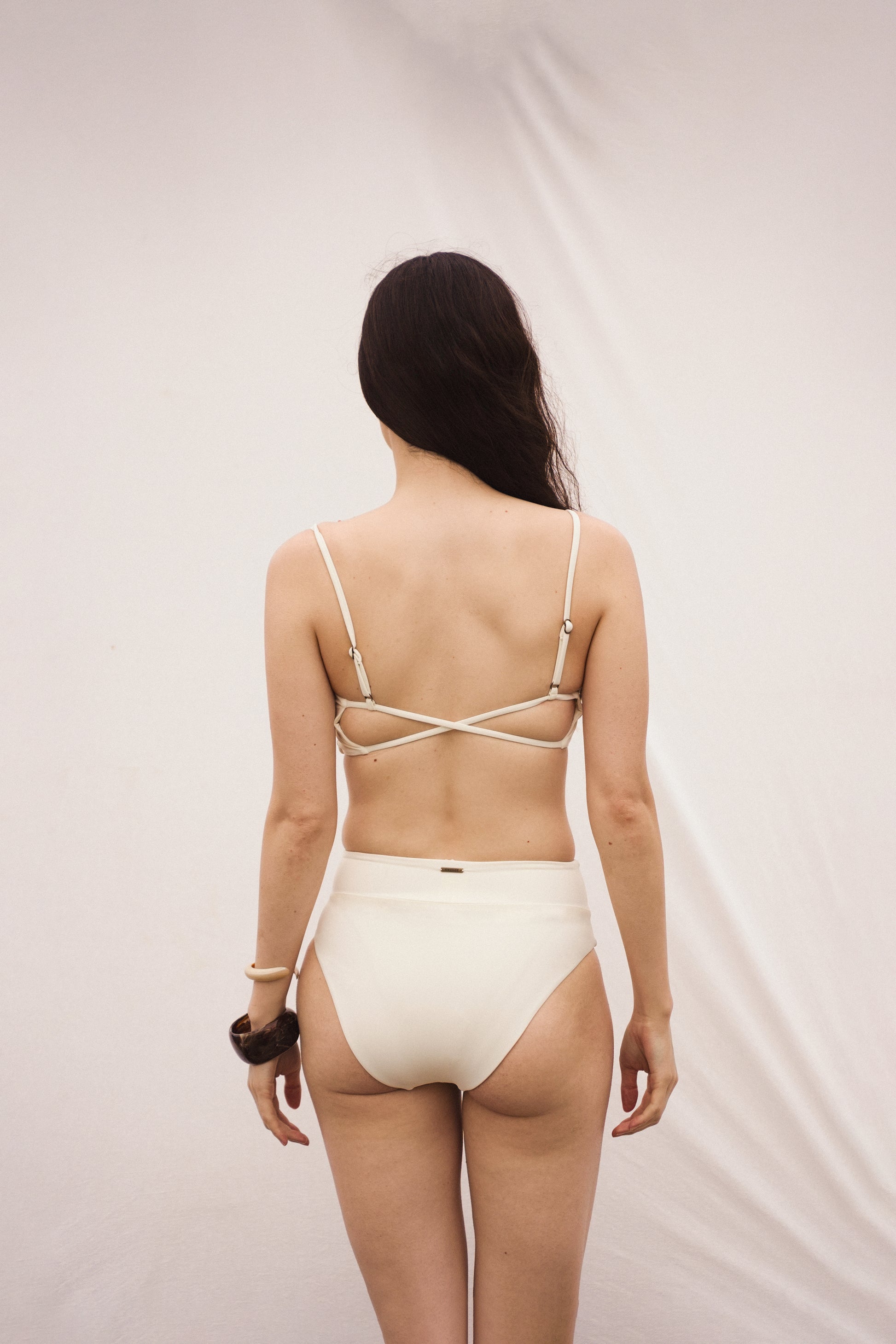 Highwaist Basic Bottom SEASHELL - SWELLY