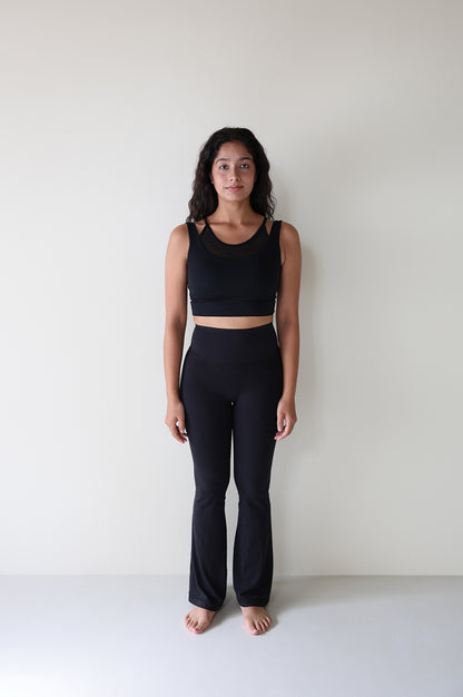 Strap Mesh Top BLACK - SWELLY