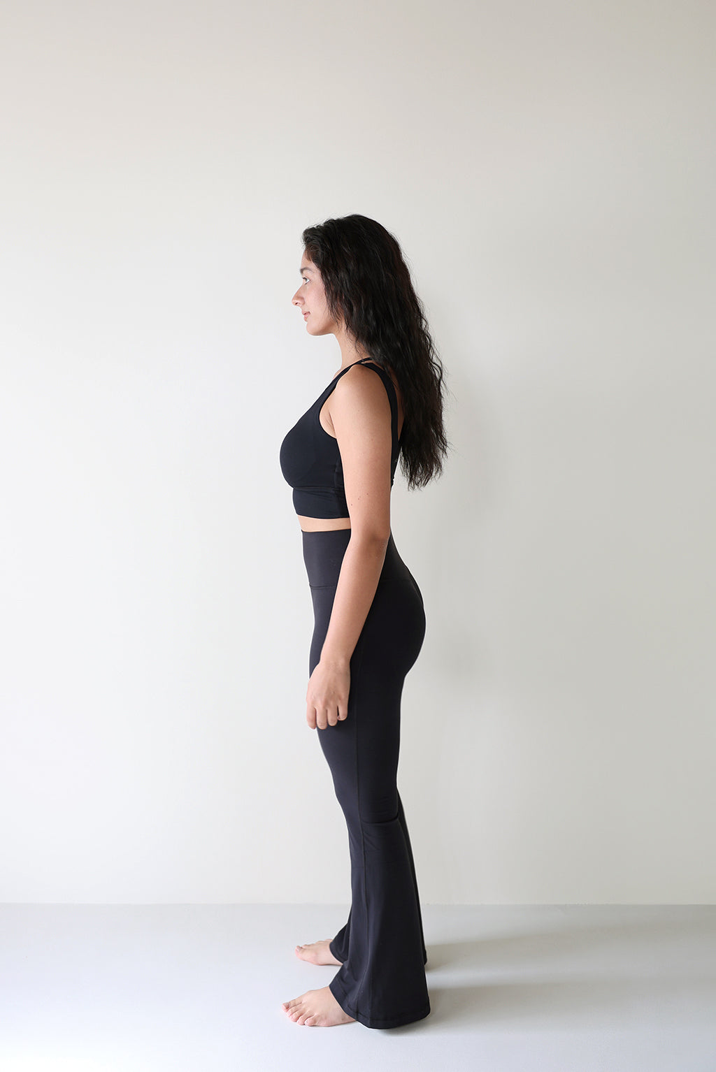 Straight Flare Bottom BLACK - SWELLY