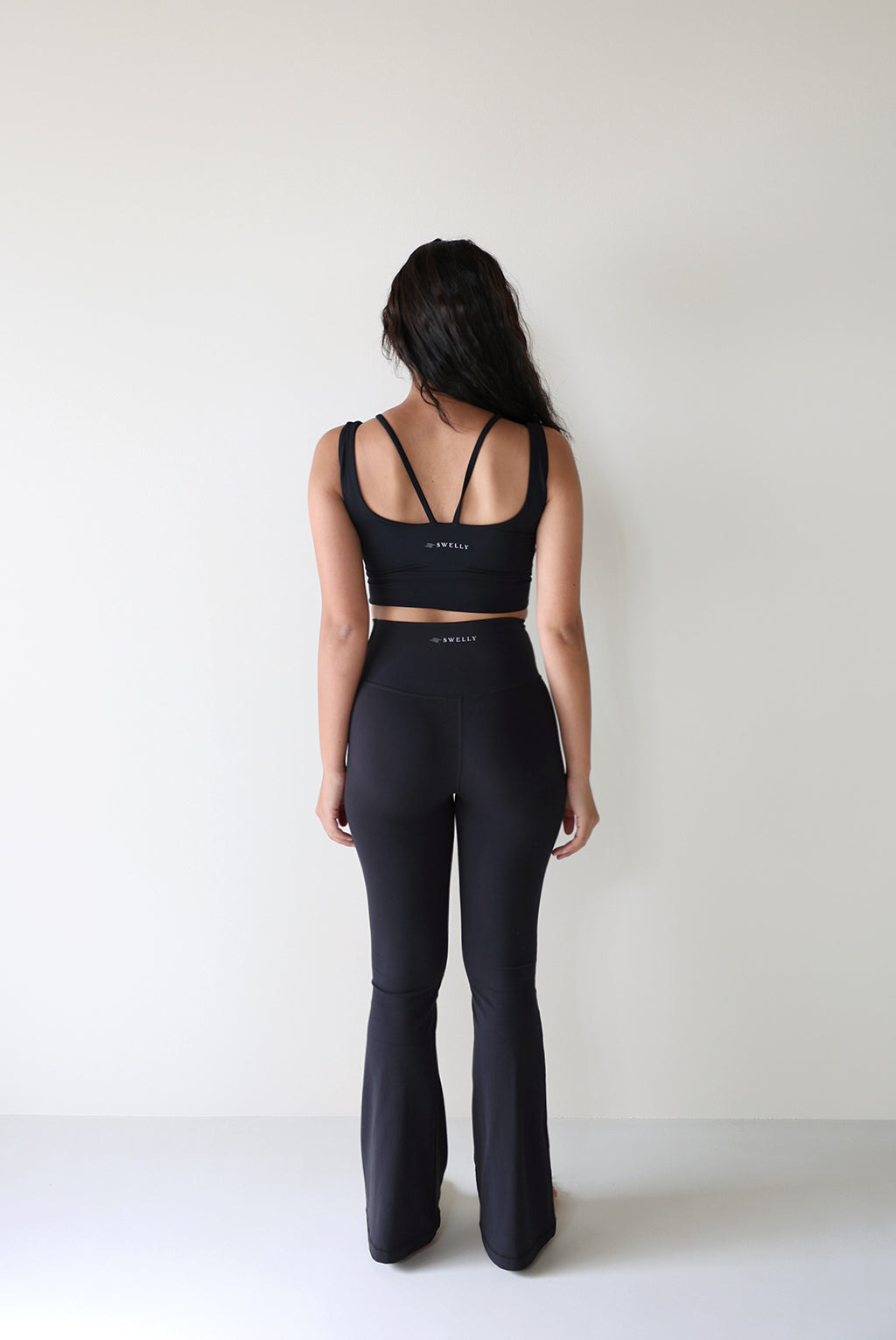 Straight Flare Bottom BLACK - SWELLY
