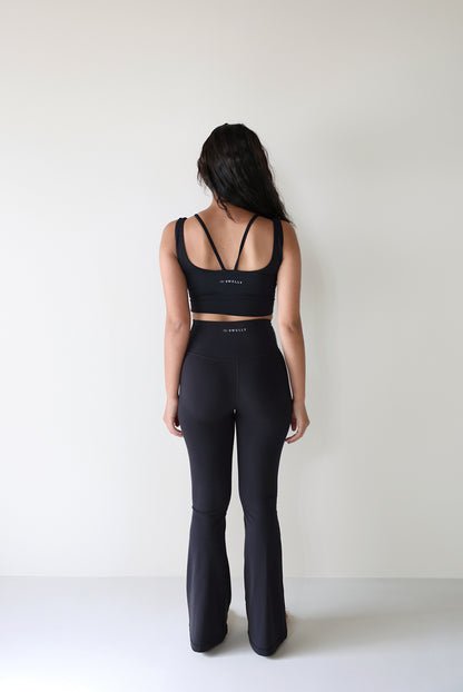 Straight Flare Bottom BLACK - SWELLY