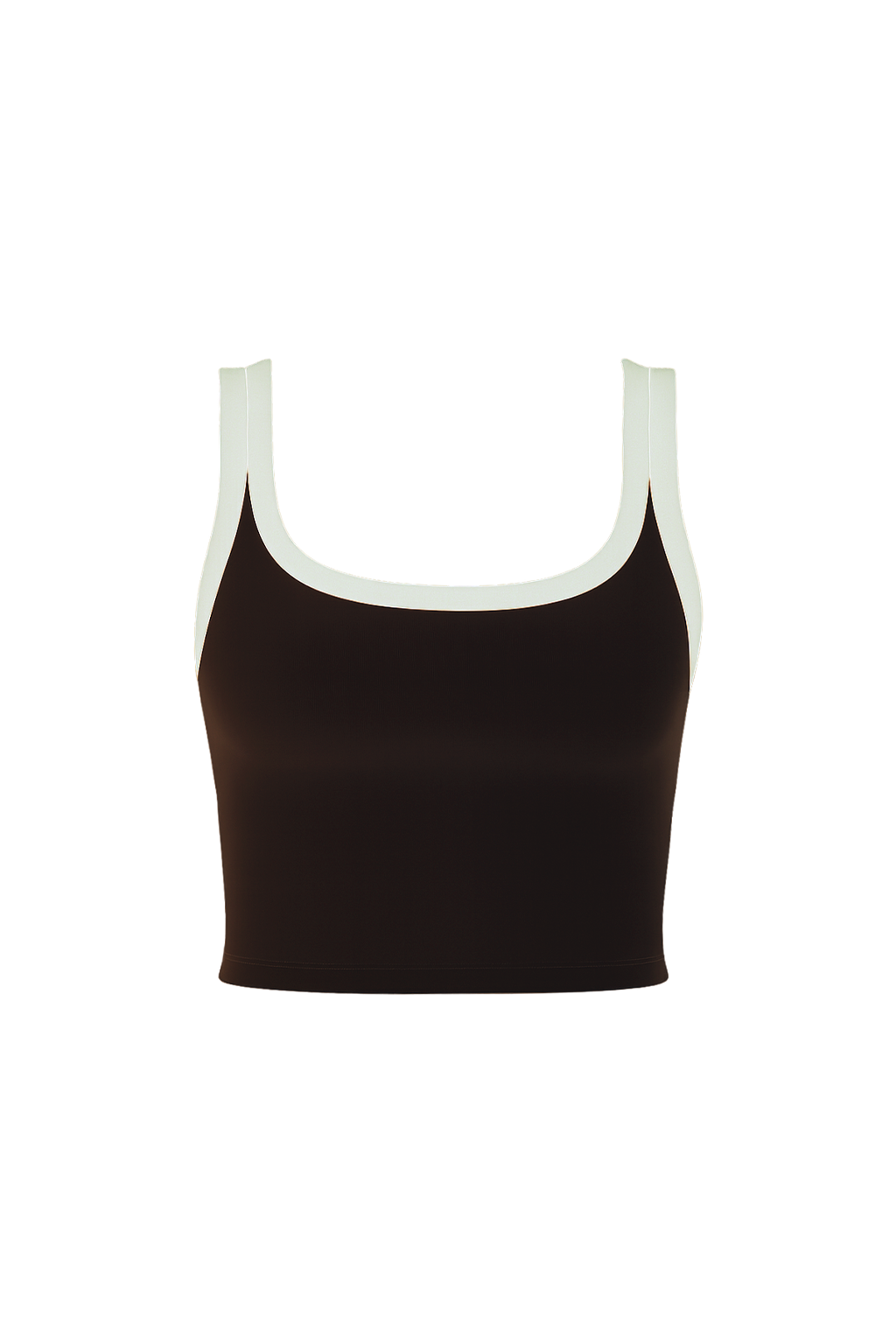 Stitch Square Neck Top BLACK