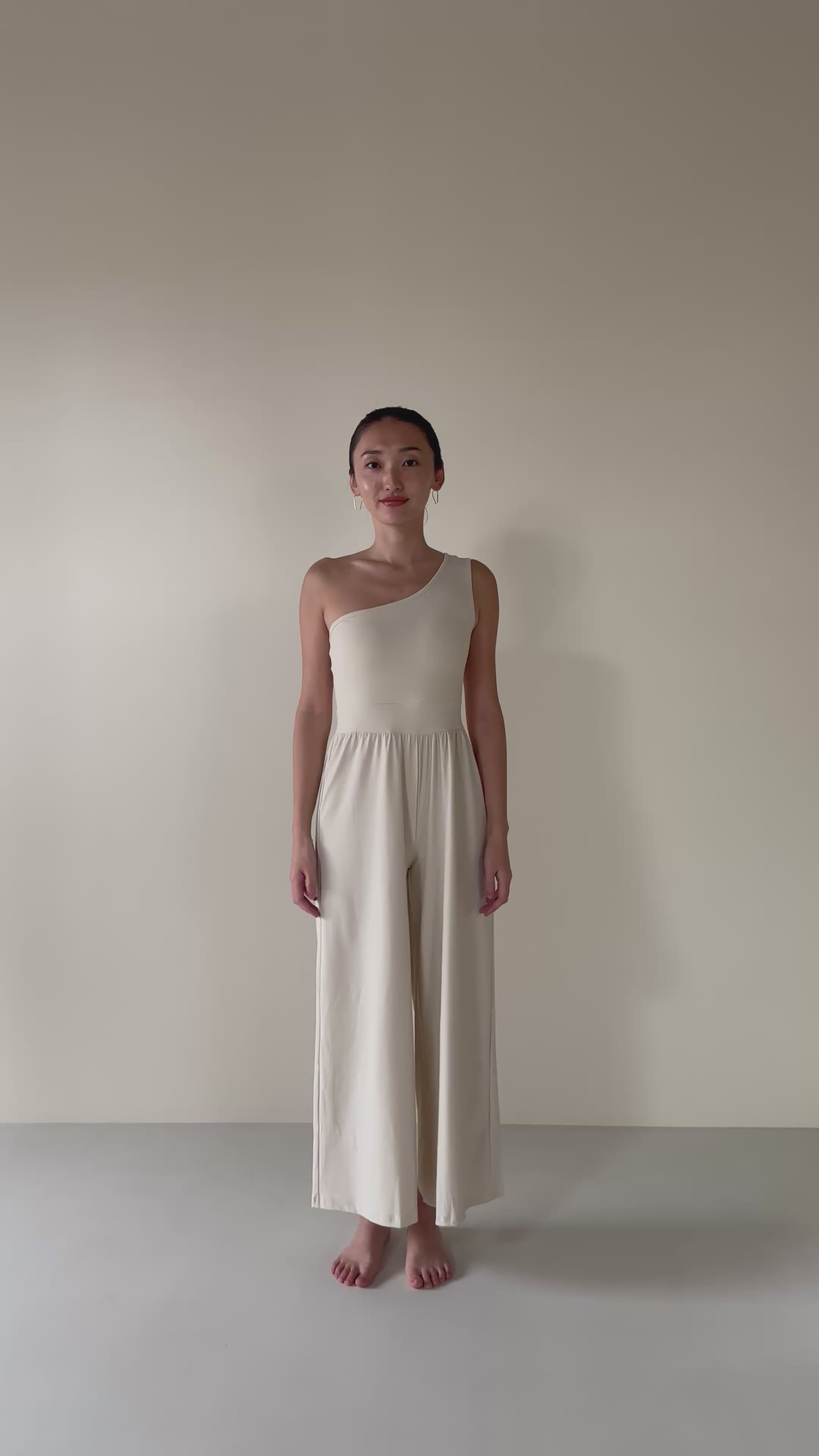 ワンショルダーオールインワン MILK ピラティス ヨガウェア ブラトップ