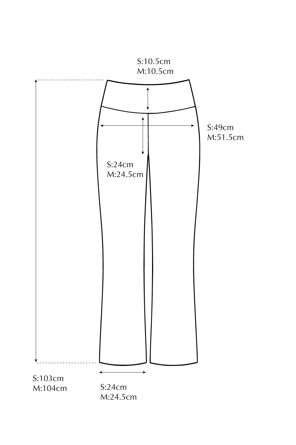 Calm Flow Wide Bottom BLACK