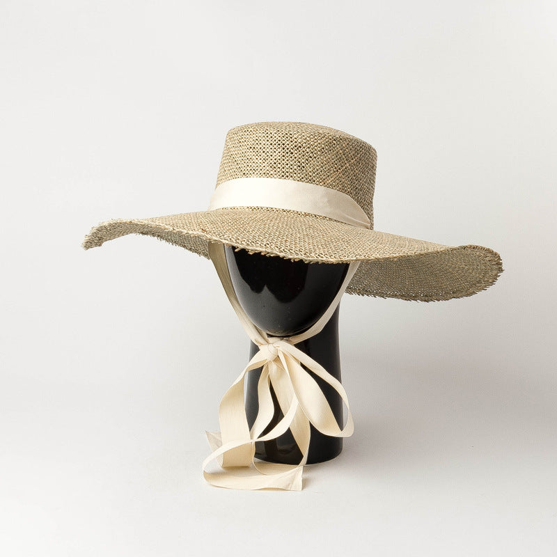 Ribbon Straw Hat - Welina ONLINE STORE