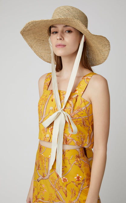 Ribbon Straw Hat - Welina ONLINE STORE