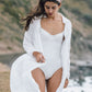 Rib Wire Onepiece-bikini milk - SWELLY ONLINE STORE