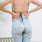 Back Open Basic Onepiece-Bikini nero - SWELLY ONLINE STORE